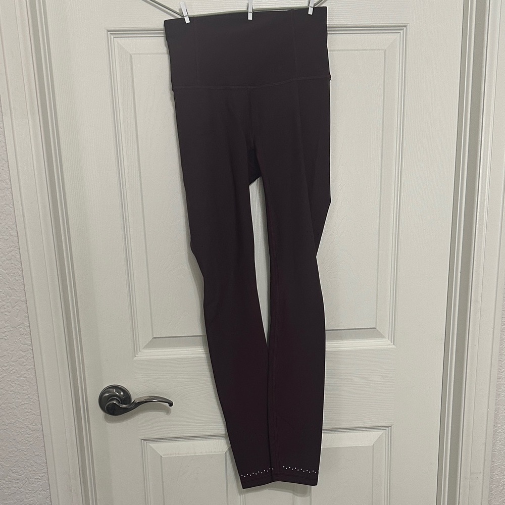 Plum Lululemon Leggings 28 inch